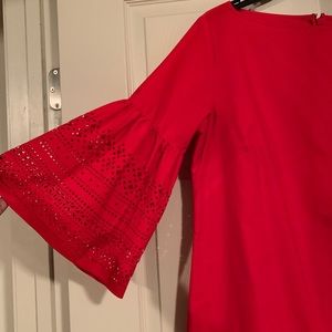 Gorgeous red linen dress